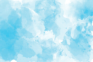 Fototapeta na wymiar Watercolour blue background