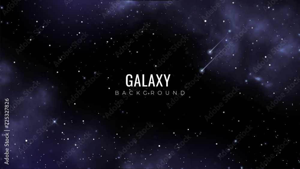 Wall mural starry night sky. galaxy background with shining stars. abstract constellation background with nebul