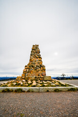 Bismarck monument on the Feldberg in the Black Forest. Landmark on the highest point of the...