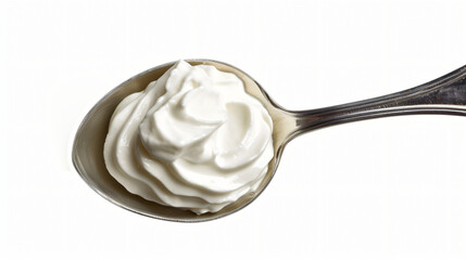 Yogurt with spoon