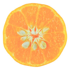 Orange slice isolated tranparent