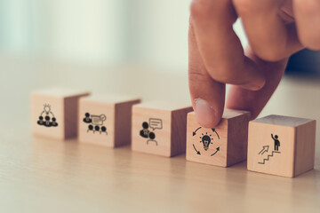 Continuous learning and development concept. Acquiring new knowledge, skills and abilities to...