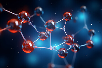 Obraz na płótnie Canvas dna molecules world of science