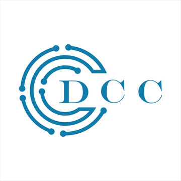 DCC letter design. DCC letter technology logo design on white background. DCC Monogram logo design for entrepreneur and business
