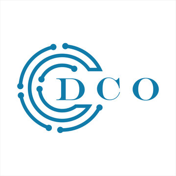 DCO letter design. DCO letter technology logo design on white background. DCO Monogram logo design for entrepreneur and business