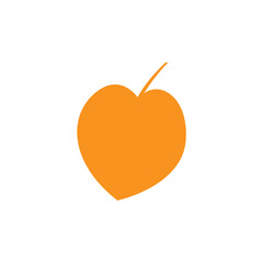 leaves with orange color vector element background