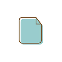Document vector icon. Illustration isolated for graphic and web design