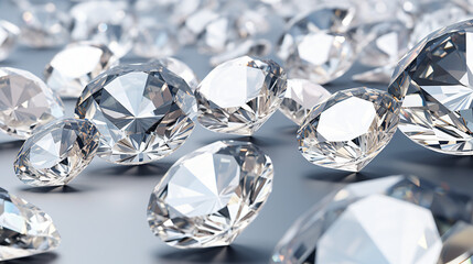 Close up of diamonds