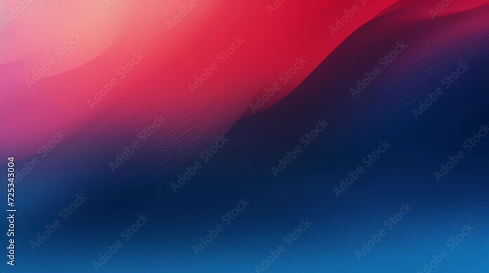 Poster Abstract background. Blue and red gradient with grain effect. generative ai