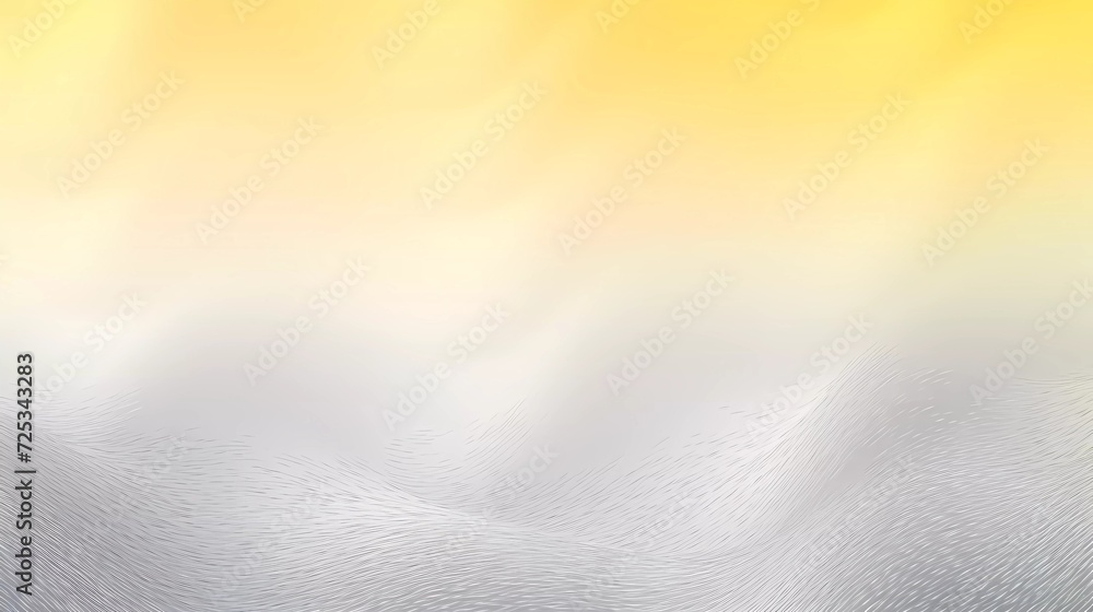 Poster blurred gradient silver and yellow color gradient, with granular noise effect background. generative