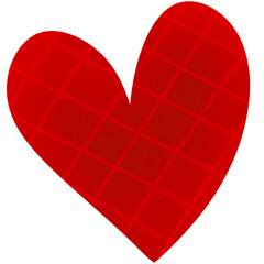 Red heart valentines day