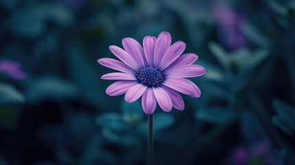 Purple flower. Generative AI