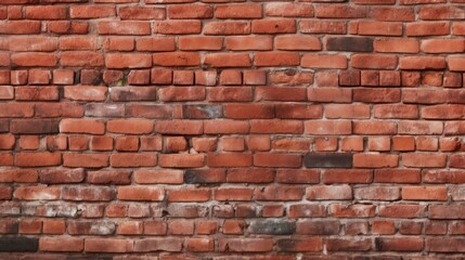 Obraz premium Red brick wall texture. Generative AI