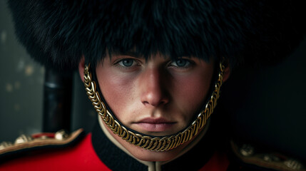 Soldier of the British Royal Guard.  - obrazy, fototapety, plakaty