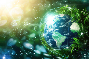 Obraz na płótnie Canvas Best Internet Concept of global business. Globe, glowing lines on technological background. WiFi, rays, symbols Internet.