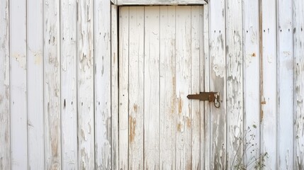 Vintage white door. Generative AI