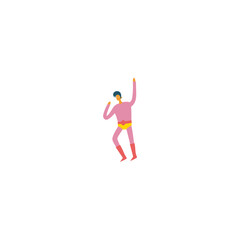 Obraz premium pose of person in pink clothes vector young