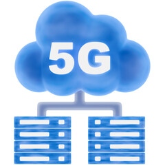 5G Server 3D Icon