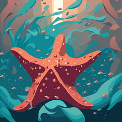Sea world VECTOR octopus fish sea life 