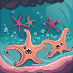 Sea world VECTOR octopus fish sea life 