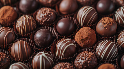 Chocolate candies. 