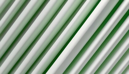 Fototapeta premium 3d green and white diagonal striped background 