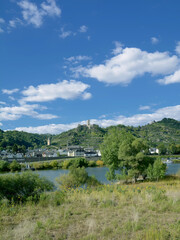 Obraz premium Wine Village of Kobern-Gondorf at Mosel River,Mosel Valley,Germany