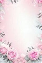A pink watercolor with silver, Social media Luxury covers, Card template, card template, minimalistic background, design, illustration, card, Instgram, Tiktok, Facebook, Twitter, X, Pinterest