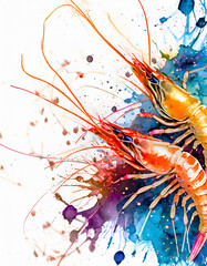 Lively shrimps