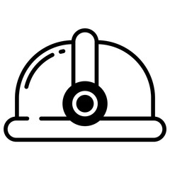 Hat glyph and line vector illustration