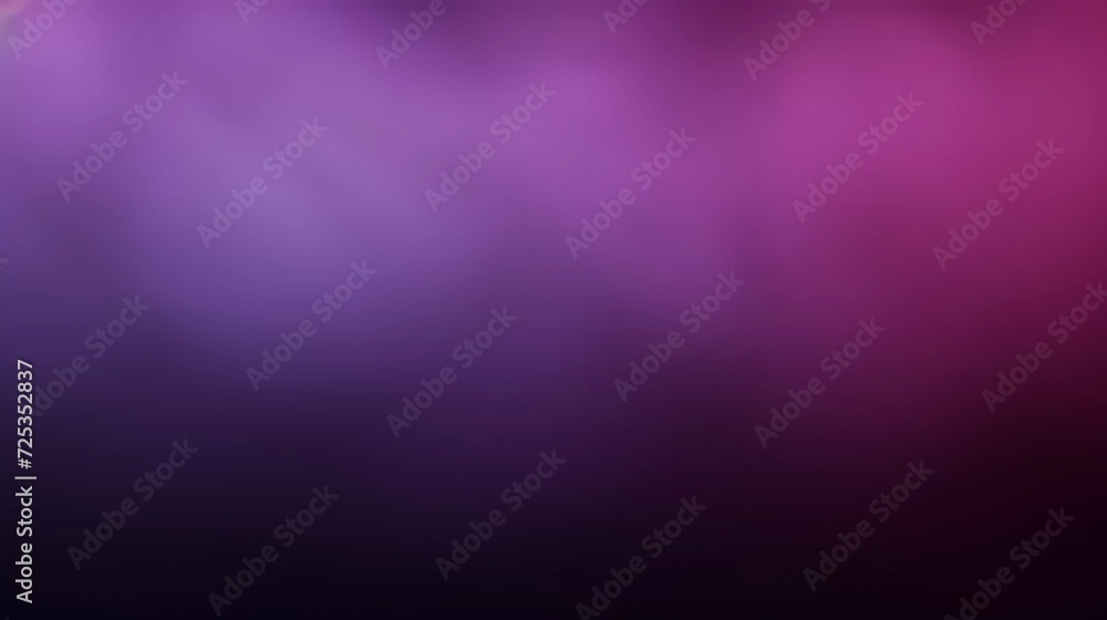 Poster blurred gradient black and purple color gradient, with noise effect background. generative ai