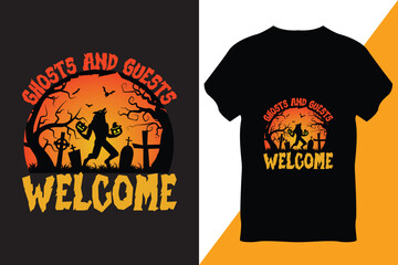 Halloween T-Shirt Design Vector