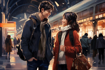 people in the subway