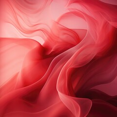 Obraz premium Abstract red background with smoke waves. Generative AI.