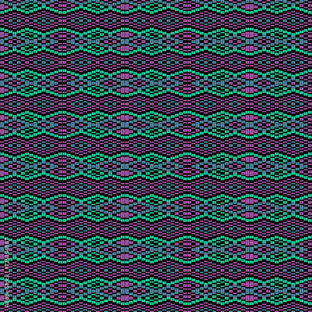 Poster seamless geometric pattern in the style of pixel art. vector image.