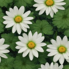 Fototapeta premium green and white flower 