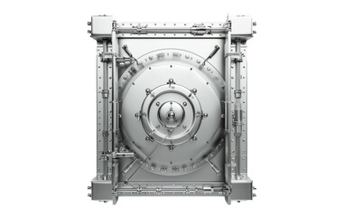 Bank safe vault door - obrazy, fototapety, plakaty