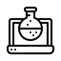 flask line icon