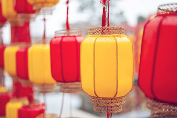 Chinese New Year festive lantern decoration background