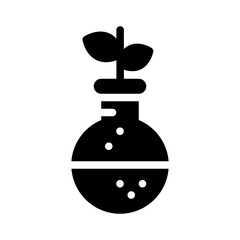 biochemistry glyph icon