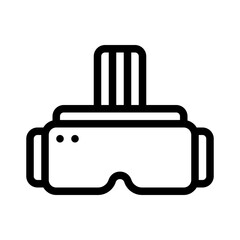 vr glasses line icon