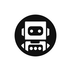 Minimalist robot icon