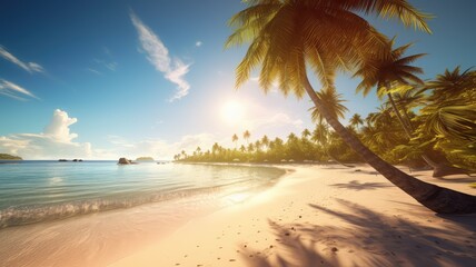 beautiful summer beach seascape wallpaper for outdoor travel