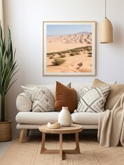 Bohemian Desert Vibes: Modern Sand Dune Artwork - Canvas Print