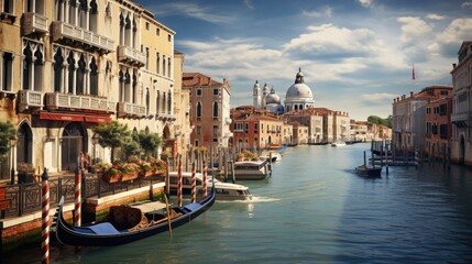 Fototapeta na wymiar Venice, beautiful picture, realistic photo --ar 16:9 --v 5.2 Job ID: 4c4a31e3-a717-4def-8631-e4c644264b57