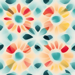 Seamless pattern : Bright and Cheerful Floral Patterns
