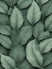 background, texture of green leaves