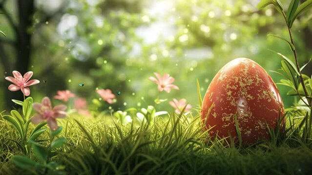 Happy Easter greeting background with Easter eggs. Colorful easter eggs background with copy space area for text. Frame background.