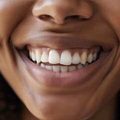 Smiling face portrait, close up