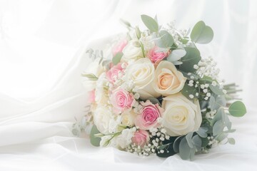 Obraz premium 結婚式のブーケのイメージ（花束・ウェディング・結婚）
